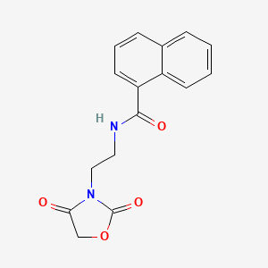 N-(2-(2,4-dioxooxazolidin-3-yl)ethyl)-1-naphthamide