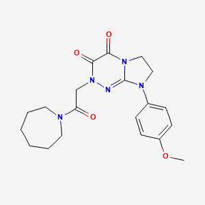 2-(2-(azepan-1-yl)-2-oxoethyl)-8-(4-methoxyphenyl)-7,8-dihydroimidazo[2,1-c][1,2,4]triazine-3,4(2H,6H)-dione