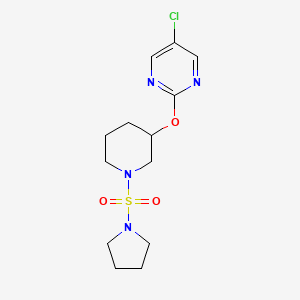 5-Chloro-2-((1-(pyrrolidin-1-ylsulfonyl)piperidin-3-yl)oxy)pyrimidine