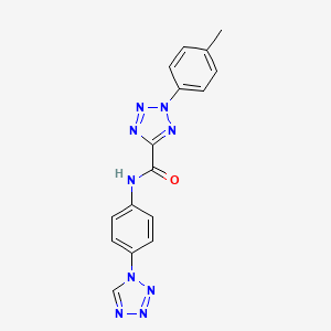 N-(4-(1H-tetrazol-1-yl)phenyl)-2-(p-tolyl)-2H-tetrazole-5-carboxamide