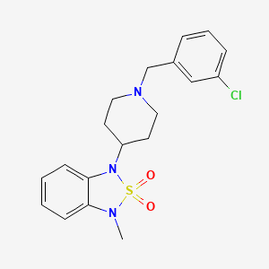 1-(1-(3-Chlorobenzyl)piperidin-4-yl)-3-methyl-1,3-dihydrobenzo[c][1,2,5]thiadiazole 2,2-dioxide
