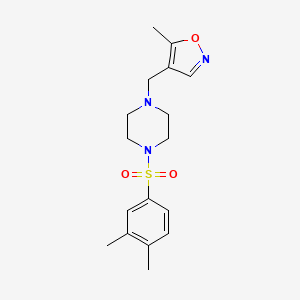 4-((4-((3,4-Dimethylphenyl)sulfonyl)piperazin-1-yl)methyl)-5-methylisoxazole