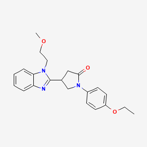 1-(4-ethoxyphenyl)-4-[1-(2-methoxyethyl)-1H-benzimidazol-2-yl]pyrrolidin-2-one