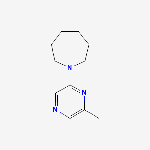 molecular formula C11H17N3 B2869228 1-(6-Methylpyrazin-2-yl)azepane CAS No. 2123467-24-1