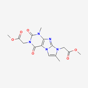 Methyl 2-[2-(2-methoxy-2-oxoethyl)-4,7-dimethyl-1,3-dioxopurino[7,8-a]imidazol-6-yl]acetate