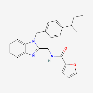 N-[(1-{[4-(butan-2-yl)phenyl]methyl}-1H-1,3-benzodiazol-2-yl)methyl]furan-2-carboxamide