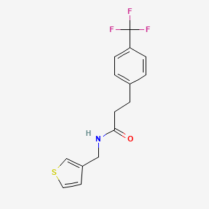 N-(thiophen-3-ylmethyl)-3-(4-(trifluoromethyl)phenyl)propanamide