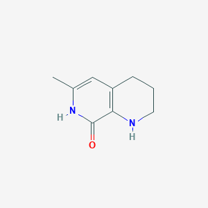 molecular formula C9H12N2O B2869249 6-Methyl-1,2,3,4-tetrahydro-1,7-naphthyridin-8-ol CAS No. 2244721-27-3