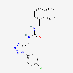1-((1-(4-chlorophenyl)-1H-tetrazol-5-yl)methyl)-3-(naphthalen-1-ylmethyl)urea