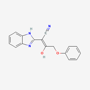 2-(1,3-dihydro-2H-benzimidazol-2-ylidene)-3-oxo-4-phenoxybutanenitrile