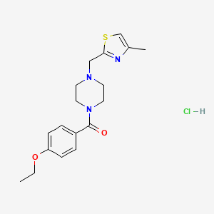 (4-Ethoxyphenyl)(4-((4-methylthiazol-2-yl)methyl)piperazin-1-yl)methanone hydrochloride