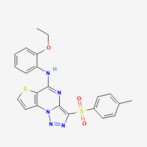 N-(2-ethoxyphenyl)-3-tosylthieno[2,3-e][1,2,3]triazolo[1,5-a]pyrimidin-5-amine