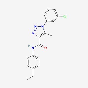 1-(3-chlorophenyl)-N-(4-ethylphenyl)-5-methyl-1H-1,2,3-triazole-4-carboxamide