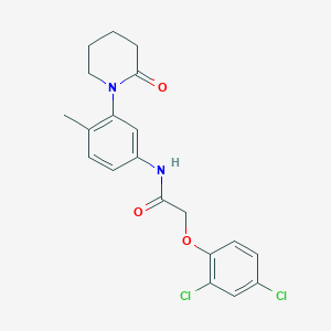 2-(2,4-dichlorophenoxy)-N-(4-methyl-3-(2-oxopiperidin-1-yl)phenyl)acetamide
