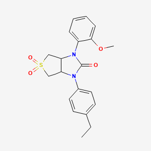 1-(4-ethylphenyl)-3-(2-methoxyphenyl)tetrahydro-1H-thieno[3,4-d]imidazol-2(3H)-one 5,5-dioxide