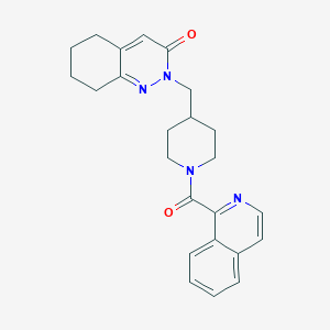 2-{[1-(Isoquinoline-1-carbonyl)piperidin-4-yl]methyl}-2,3,5,6,7,8-hexahydrocinnolin-3-one