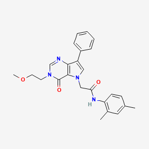 N-(2,4-dimethylphenyl)-2-[3-(2-methoxyethyl)-4-oxo-7-phenyl-3,4-dihydro-5H-pyrrolo[3,2-d]pyrimidin-5-yl]acetamide