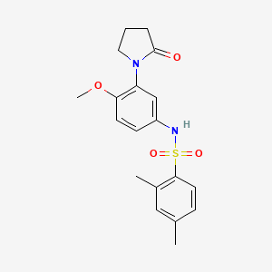 N-(4-methoxy-3-(2-oxopyrrolidin-1-yl)phenyl)-2,4-dimethylbenzenesulfonamide