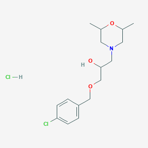 1-((4-Chlorobenzyl)oxy)-3-(2,6-dimethylmorpholino)propan-2-ol hydrochloride