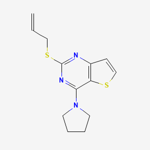 2-(Allylsulfanyl)-4-(1-pyrrolidinyl)thieno[3,2-d]pyrimidine