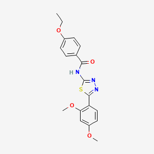 molecular formula C19H19N3O4S B2869541 N-[5-(2,4-dimethoxyphenyl)-1,3,4-thiadiazol-2-yl]-4-ethoxybenzamide CAS No. 391228-00-5