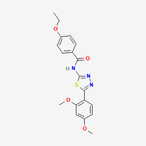 molecular formula C19H19N3O4S B2869541 N-(5-(2,4-dimethoxyphenyl)-1,3,4-thiadiazol-2-yl)-4-ethoxybenzamide CAS No. 391228-00-5