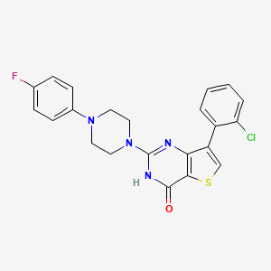 7-(2-chlorophenyl)-2-[4-(4-fluorophenyl)piperazin-1-yl]-3H,4H-thieno[3,2-d]pyrimidin-4-one