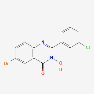 6-bromo-2-(3-chlorophenyl)-3-hydroxy-4(3H)-quinazolinone