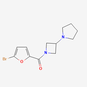 (5-Bromofuran-2-yl)(3-(pyrrolidin-1-yl)azetidin-1-yl)methanone