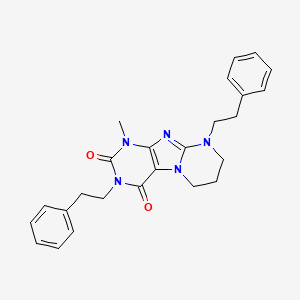 1-methyl-3,9-diphenethyl-6,7,8,9-tetrahydropyrimido[2,1-f]purine-2,4(1H,3H)-dione