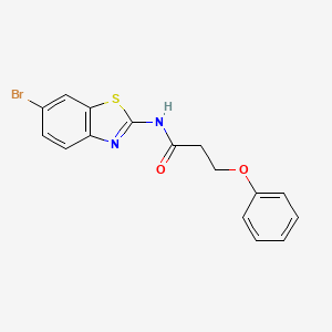 N-(6-bromo-1,3-benzothiazol-2-yl)-3-phenoxypropanamide