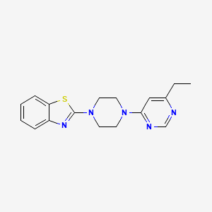 2-[4-(6-Ethylpyrimidin-4-yl)piperazin-1-yl]-1,3-benzothiazole