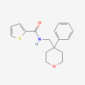 N-[(4-phenyloxan-4-yl)methyl]thiophene-2-carboxamide