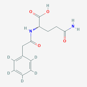 molecular formula C₁₃H₁₁D₅N₂O₄ B028696 Phenylacetyl-d5 L-Glutamine CAS No. 1331909-01-3