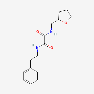 molecular formula C15H20N2O3 B2869655 N-Phenethyl-N'-(tetrahydro-furan-2-ylmethyl)-oxalamide CAS No. 306742-83-6