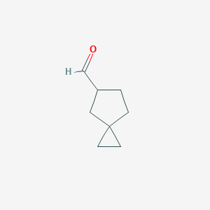 molecular formula C8H12O B2869762 spiro[2.4]heptane-5-carbaldehyde CAS No. 109532-60-7