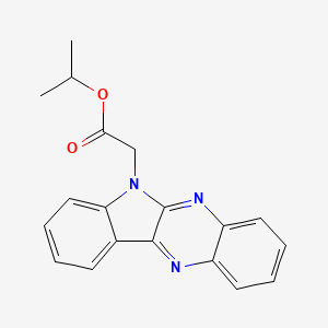 molecular formula C19H17N3O2 B2869854 propan-2-yl 2-{6H-indolo[2,3-b]quinoxalin-6-yl}acetate CAS No. 868145-83-9