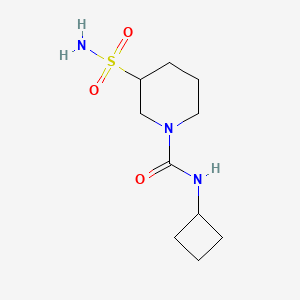 molecular formula C10H19N3O3S B2869859 N-cyclobutyl-3-sulfamoylpiperidine-1-carboxamide CAS No. 1595674-09-1