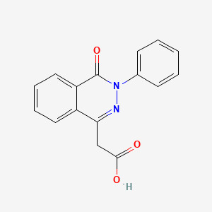 molecular formula C16H12N2O3 B2869951 (4-Oxo-3-phenyl-3,4-dihydrophthalazin-1-yl)acetic acid CAS No. 345228-18-4
