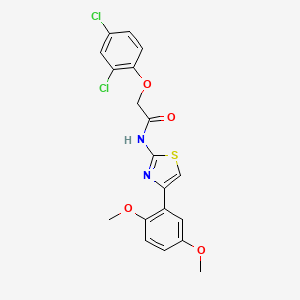 molecular formula C19H16Cl2N2O4S B2869967 2-(2,4-dichlorophenoxy)-N-[4-(2,5-dimethoxyphenyl)-1,3-thiazol-2-yl]acetamide CAS No. 681232-45-1