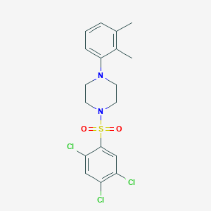 molecular formula C18H19Cl3N2O2S B2869977 1-(2,3-Dimethylphenyl)-4-(2,4,5-trichlorobenzenesulfonyl)piperazine CAS No. 669708-79-6