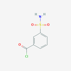 molecular formula C7H6ClNO3S B2870089 3-Sulfamoylbenzoyl chloride CAS No. 56593-99-8