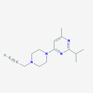 4-Methyl-6-[4-(prop-2-yn-1-yl)piperazin-1-yl]-2-(propan-2-yl)pyrimidine