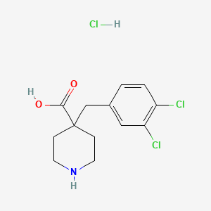 4-[(3,4-Dichlorophenyl)methyl]piperidine-4-carboxylic acid hydrochloride