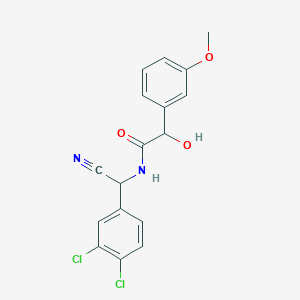 N-[Cyano-(3,4-dichlorophenyl)methyl]-2-hydroxy-2-(3-methoxyphenyl)acetamide