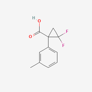2,2-Difluoro-1-(3-methylphenyl)cyclopropane-1-carboxylic acid