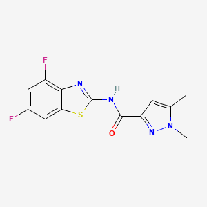 N-(4,6-difluorobenzo[d]thiazol-2-yl)-1,5-dimethyl-1H-pyrazole-3-carboxamide