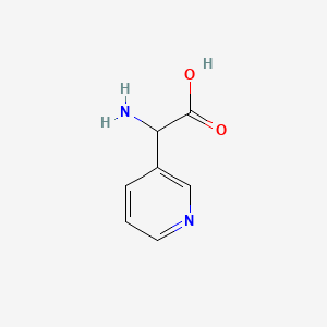 molecular formula C7H8N2O2 B2870348 2-Amino-2-(pyridin-3-yl)acetic acid CAS No. 59966-29-9