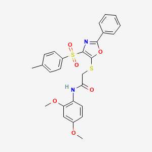 N-(2,4-dimethoxyphenyl)-2-((2-phenyl-4-tosyloxazol-5-yl)thio)acetamide