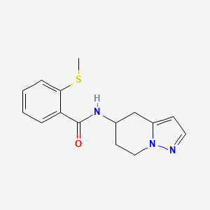 2-(methylthio)-N-(4,5,6,7-tetrahydropyrazolo[1,5-a]pyridin-5-yl)benzamide